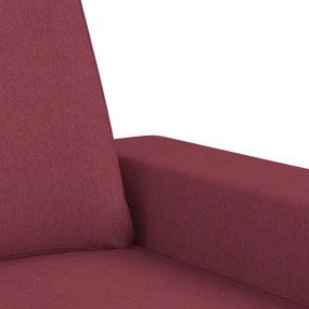 vidaXL kétszemélyes bordó szövet kanapé 120 cm