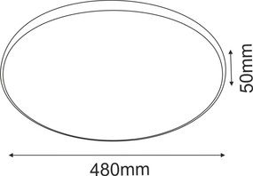 Antigo Ika 1067 Felületi spotlámpa 1x40W/LED 3000K 3200lm IP54