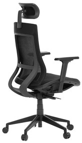 Fekete Hálós Irodai Szék, Szinkron Mechanikával. KA-W002 BK