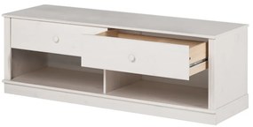 Fehér borovi fenyő TV-állvány 137x47 cm Anita – Støraa