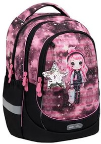 Iskolatáska, cipzáras, BELMIL Leisure Plus Pink Girl, pink lány (BL3388717L)