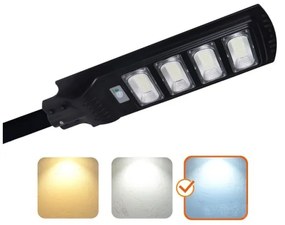 Napelemes LED utcai lámpa URBI LED/11W/3,2V 6500K érzékelővel + távirányító, IP54