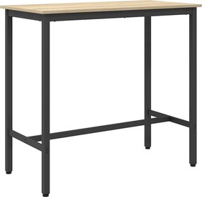 vidaXL asztal Sonoma tölgy 100 x 50 x 90,5 cm Műszaki fa és acél