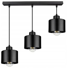 Csillár zsinóron 3xE27/35W/230V fekete