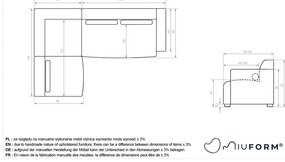 Világoszöld sarokkanapé (bal oldali) Flex Felix – Miuform