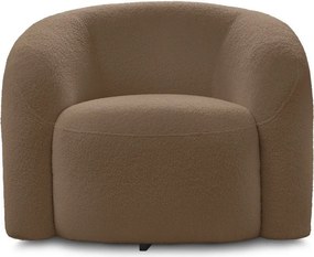 Barna forgó buklé fotel Elina – Bobochic Paris