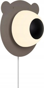 Nordlux Bruna Bear fali lámpa barna, gyerek dizájn, E14 25W