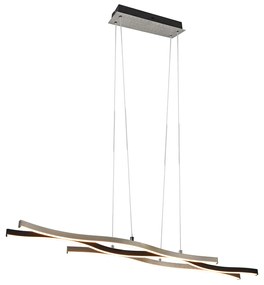 Design függőlámpa fekete ezüsttel, LED-del, dimmelhető - Blaze