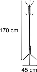 Állófogas LRA-04 fekete