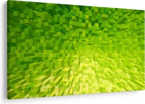 Sárgászöld kockák képe (90x60 cm)