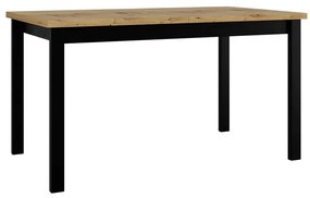 Széthúzható étkezőasztal Deasal 80 x 140 180 II (artisan tölgy + fekete)  (4-8 fő részére). 1105369