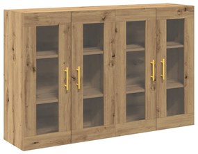 Fali Szekrények 2 db Artisan Tölgy 69,5x34x90 cm Épített Fa