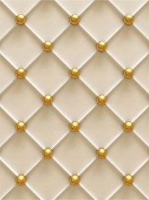 Flizelin fotótapéta Arany szegecsek Rombuszok Világos háttér Minimalizmus 206x275 +ragasztó