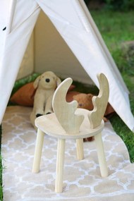 Gyerekasztal székekkel Deer One Chair Set - Brown