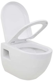Fehér kerámia fali WC csésze