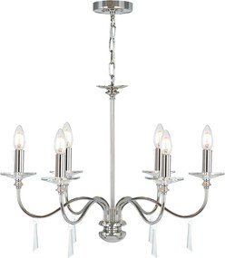Elstead Lighting FINSBURY PARK FP6-POL-NICKEL Csillár 6x60W/E14