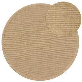 Szizál szőnyeg Sana Cream o 150 cm kör alakú