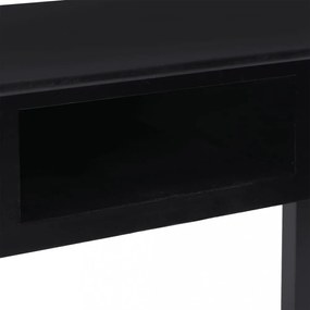 fekete tömör császárfa íróasztal 108 x 45 x 76 cm