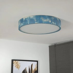 Brilagi - PINO mennyezeti lámpa 3xE27/15W/230V fenyő/kék átm. 47,5 cm