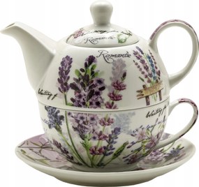 Tea for One – 200ml-es csésze szett 400ml-es kancsóval – Levendula csészealj