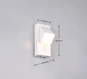 Fehér LED fali lámpa Raglan – Trio