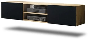 Loftia Mini fali TV-szekrény - artisan/fekete matt