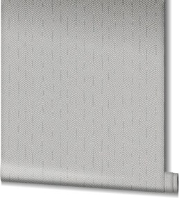 Szürke Vinil Halszálka Tapéta