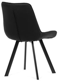 Fekete Vintage Szövet Étkezőszék. HC-V3066 BK3