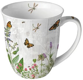 Gyógynövénykert porcelán bögre 400 ml