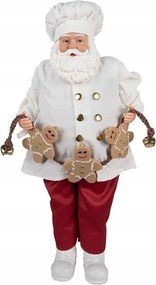 Karácsonyi dekoráció Mikulás cukrászda mézeskalács 27*13*50 cm