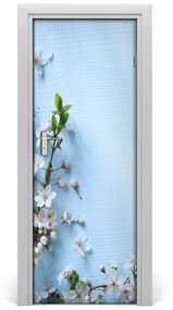 Poszter tapéta ajtóra Cseresznye virágok 75x205 cm