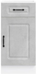 vidaXL Konyhai alapszekrény Kalmar beton szürke műfa