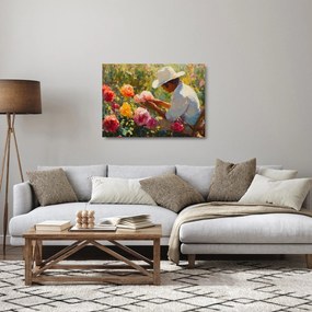 Üveg kép - Kertész (70x50 cm)