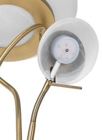 Állólámpa bronz LED-del és dimmerrel, olvasólámpával - Empoli