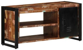 Cipőpad Többszínű 100x40x50 cm Tömör újrahasznosított fa