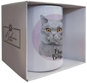 Bohemia Gifts Kerámia bögre - Blue British, 350 ml