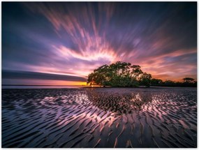 Poszterek 40x30 Gyönyörű lila tájkép