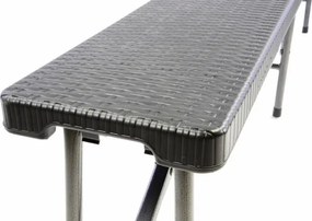 GARTHEN Kempingpad 180 cm fekete