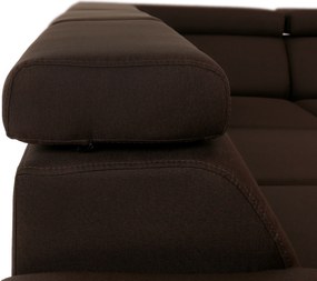 Ülőgarnitúra, szövet csoki, SEGORIA LUX