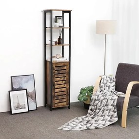 FIRA barna/fekete szekrényke