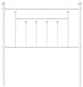 fehér fém fejtámla 80 cm