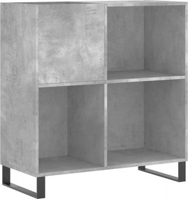 vidaXL betonszürke szerelt fa hanglemezszekrény 84,5 x 38 x 89 cm