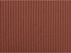 Téglavörös kordbársony kanapé modul (bal oldali) Nihad modular – Bobochic Paris