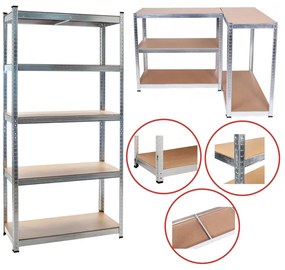 Nagy teherbírású polc G 90x40x180 cm 175 kg