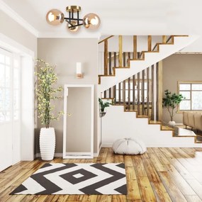 Felületre szerelhető csillár  MALENA 3xE14/5W/230V arany/fekete/füstös bézs