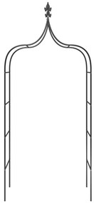 2 db fekete acél kerti boltív 120 x 38 x 260 cm