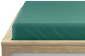 Jersey sötétzöld lepedő 180 x 200 cm