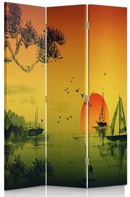 Gario Paraván Japán szépsége Méret: 110 x 170 cm, Kivitelezés: Forgó paraván 360°