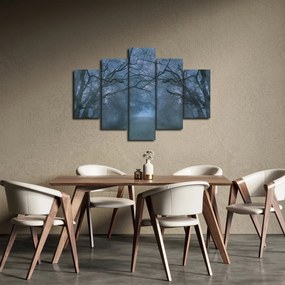 Egy erdő képe a ködben (150x105 cm)