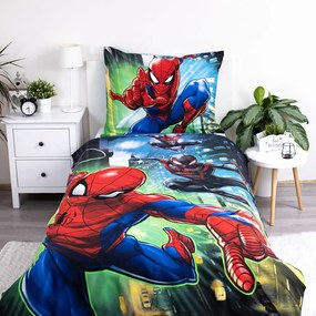Egyszemélyes pamut gyerek ágyneműhuzat 140x200 cm Spider-man – Jerry Fabrics